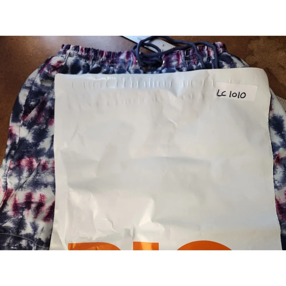 COVE‎ Men's Tie Dye Swim Trunks Shorts Elastic Waist Drawstring Pockets Size M